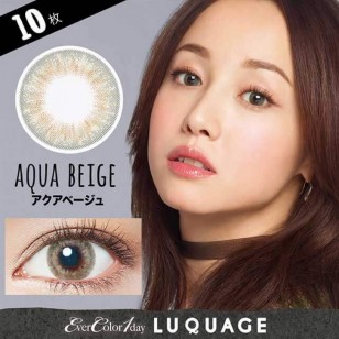 (EL1004)EverColor 1day LUQUAGE AquaBeige 10片裝